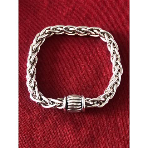 bracelet chaine d'encre hermes|bracelet argent grosse maille hermes.